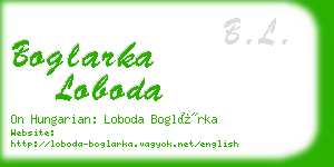 boglarka loboda business card